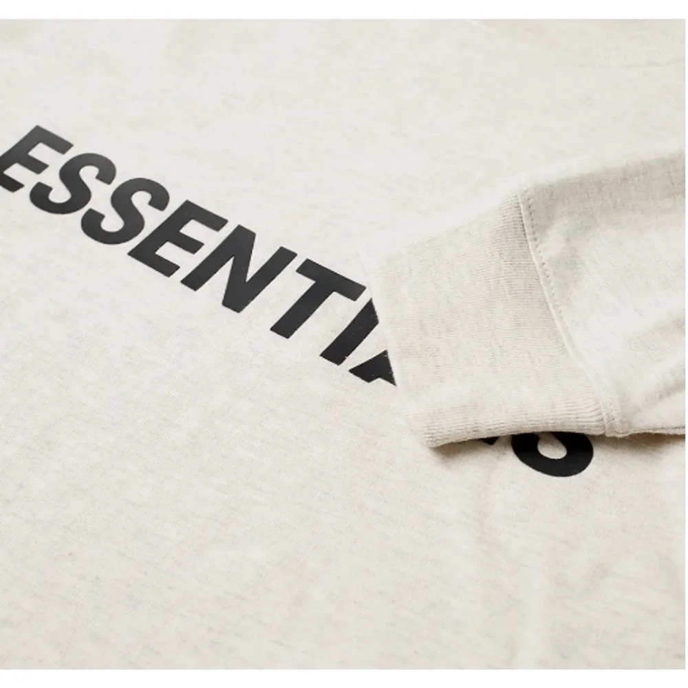 Fear Of God Essentials Holiday Long Sleeve T-Shirt Light‎ Oatmeal Size Medium